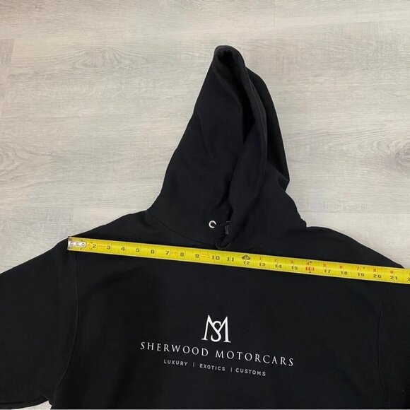 Champion Black Hoodie Sweatshirt Size L - Company Branded - Picture 13 of 14